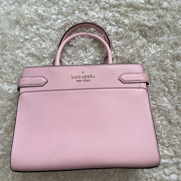 KATE SPADE Madison Saffiano Leather Small Satchel in PINK - Picture 6 of 6